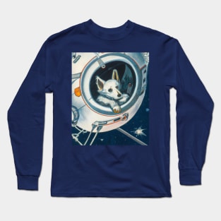 Laika Space Dog Astronaut Long Sleeve T-Shirt